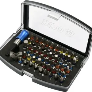 ZESTAW KOŃCÓWEK ŚRUBOKRĘTOWYCH 59 SZT YT-04624 YAT Popularny